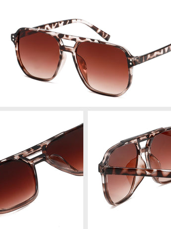 4 Pairs Y2K Style Aviator Sunglasses Set for Men and Women - UV400 Protection, PC Frame Fashion Driving Glasses Lightweight Retro Eyewear Style 1