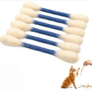 6 Pack Blue Cotton Swab Stick Cat Toys with Catnip - Durable for Chew, 15cm Soft Plush Teaser Kitty Toy Gift for Boredom Anxiety Exercise Play
