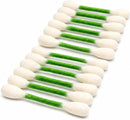 12 Pack Green Cotton Swab Stick Cat Toys with Catnip - Durable for Chew, 15cm Soft Plush Teaser Kitty Toy Gift for Boredom Anxiety Exercise Play