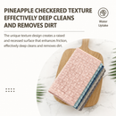 10 Pack Microfibre Waffle Cleaning Rag Set - Super Absorbent Durable Kitchen Lock-Stitched Towel, Reusable Lint-Free Dish Cloth 25x25cm of 5 Colors