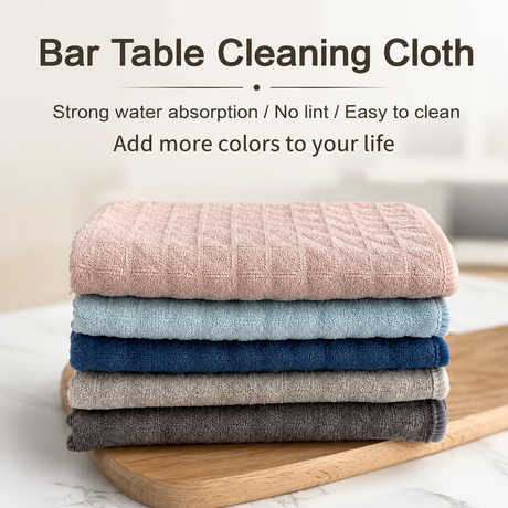 20 Pack Microfibre Waffle Cleaning Rag Set - Super Absorbent Durable Kitchen Lock-Stitched Towel, Reusable Lint-Free Dish Cloth 25x25cm of 5 Colors