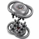 Silver Grey 22-Head Electric Neck Back Massager with AI Dynamic Strength Adjustment and Soothing Red Light - Rechargeable Full Body Deep Tissue Fascia Gun, Mutifunction Hands-Free Operation