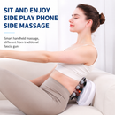 Silver Grey 22-Head Electric Neck Back Massager with AI Dynamic Strength Adjustment and Soothing Red Light - Rechargeable Full Body Deep Tissue Fascia Gun, Mutifunction Hands-Free Operation