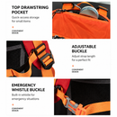 40L Grey Lightweight Outdoor Hiking Backpack with Detachable Suspended Frame & Rain Cover - Waterproof Travel Daypack, Multi-Pocket Storage and Gear Attachments for Trekking Camping Cycling Adventures
