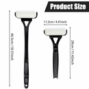 Blue Foldable Long-Handle Back Lotion Applicator with Sponge Roller Head for Sunscreen, Body Lotion and Shaving Foam