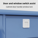 Multifunctional Window & Door Safety Lock (5 Pack) - Punch Free Sliding Track Stopper and Drawer Pull Handle