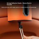 Brown Multifunctional Car Seat Back Tissue Box - ABS and Faux Leather - Phone Holder, Cup Holder, Storage Bin,  Universal Fit for Most Vehicles