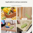 Purple Portable Folding Fruit Peeler - Stainless Steel Blade, ABS and PP Handle - Compact 9cm Design, Travel Friendly Kitchen Tool for Camping and Home Use