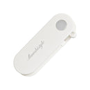 White Portable Folding Fruit Peeler - Stainless Steel Blade, ABS and PP Handle - Compact 9cm Design, Travel Friendly Kitchen Tool for Camping and Home Use