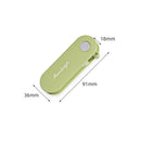 White Portable Folding Fruit Peeler - Stainless Steel Blade, ABS and PP Handle - Compact 9cm Design, Travel Friendly Kitchen Tool for Camping and Home Use