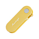 Yellow Portable Folding Fruit Peeler - Stainless Steel Blade, ABS and PP Handle - Compact 9cm Design, Travel Friendly Kitchen Tool for Camping and Home Use