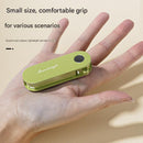 Yellow Portable Folding Fruit Peeler - Stainless Steel Blade, ABS and PP Handle - Compact 9cm Design, Travel Friendly Kitchen Tool for Camping and Home Use