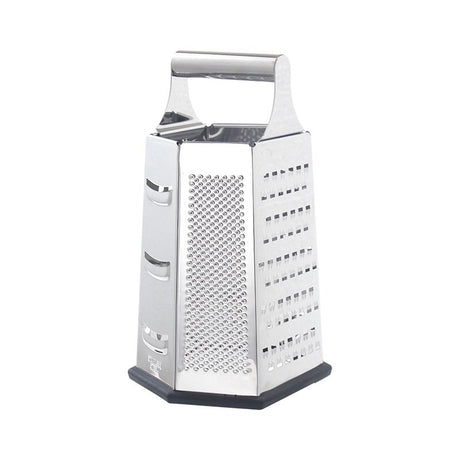 Multifunctional Six-Sided Box Vertical grater - Hollow tubular handle - Stainless Steel Kitchen Tool with Non-Slip Base  for Vegetables, Cheese, and Potatoes