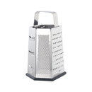 Multifunctional Six-Sided Box Vertical grater- Stainless steel flat handle - Stainless Steel Kitchen Tool with Non-Slip Base  for Vegetables, Cheese, and Potatoes