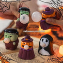 Halloween Squeeze Bubble Toy（Pumpkin witch）  - PVC Squishy Figures with Pop-Up Bubble, Cute Stress Relief Decor for  Party Favors and Desk Display