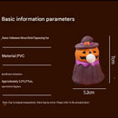 Halloween Squeeze Bubble Toy（Pumpkin witch）  - PVC Squishy Figures with Pop-Up Bubble, Cute Stress Relief Decor for  Party Favors and Desk Display