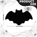 5-pieces 43*25cm Halloween bat-shaped mat - Felt Non-Slip Heat Resistant Table Mat for Party Dining and Gothic Home Deco