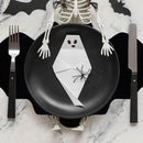 5-pieces 43*25cm Halloween bat-shaped mat - Felt Non-Slip Heat Resistant Table Mat for Party Dining and Gothic Home Deco