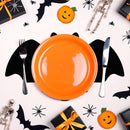 5-pieces 15*9cm Halloween bat-shaped mat - Felt Non-Slip Heat Resistant Table Mat for Party Dining and Gothic Home Deco