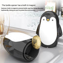 2 pcs Penguin-shaped design Bottle Opener - Stainless Steel and Plastic Magnetic Beer Opener with Cap Catcher, Compact Portable Beverage Access Tool for Home Bar, Parties, Camping and Gifts