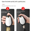 2 pcs Penguin-shaped design Bottle Opener - Stainless Steel and Plastic Magnetic Beer Opener with Cap Catcher, Compact Portable Beverage Access Tool for Home Bar, Parties, Camping and Gifts