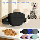 Green Silicone Dog Training Treat Pouch - Magnetic Closure, Adjustable Waist Belt, Portable Pet Snack Bag for Walking and Obedience Training