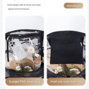 Black small size Large Capacity Mesh Beach Tote Bag - Breathable PET  with Multi-Pocket Storage, Quick-Dry Design for Travel, Gym, and Poolside Use