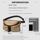 Green Ultra-Light Men's Crossbody Bag - PU Water-Resistant Sling Bag with Multi-Compartment Storage, Adjustable Strap, and Secure Zipper Closure for Commuting, Cycling, and Urban Travel