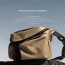 Khaki Ultra-Light Men's Crossbody Bag - PU Water-Resistant Sling Bag with Multi-Compartment Storage, Adjustable Strap, and Secure Zipper Closure for Commuting, Cycling, and Urban Travel