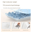 137*190cm White Waterproof Mattress Protector - Microfibre Terry Towelling Top, TPU Membrane Barrier, Machine Washable Fitted Sheet with 4 Corner Straps