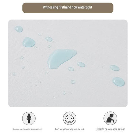 137*190cm White Waterproof Mattress Protector - Microfibre Terry Towelling Top, TPU Membrane Barrier, Machine Washable Fitted Sheet with 4 Corner Straps