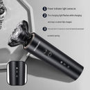 3-in-1 Electric Shaver for Men -  USB Rechargeable, 8D Floating Heads, Travel Lock, Nose & Sideburn Trimmer, Portable Grooming Kit