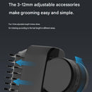 3-in-1 Electric Body Groomer for Men - IPX5 Waterproof, USB-C Rechargeable, Adjustable 3-12mm Comb, Skin-Safe Rounded Blade, Travel Lock, Wet Dry Use