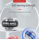 Black Autostart Gyro Ball Wrist Trainer - Zinc Alloy Core , Polycarbonate and Silicone Grip, Portable Forearm Exerciser for Strength Training and Stress Relief