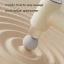 Mini Massage Gun - Portable Percussion Massager with  14 x 3.6 cm massage head and 4  Heads , USB-C Rechargeable Muscle Relief Device for Neck, Back, Legs - Compact White Handheld Deep Tissue Vibrator for Women & Travel