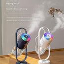 Pink 360 Rotating USB Humidifier with Star Projector - 200ml Portable Cool Mist Maker,  Quiet Desktop Air Diffuser for Bedroom and Office