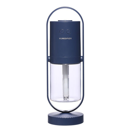 Dark blue 360 Rotating USB Humidifier with Star Projector - 200ml Portable Cool Mist Maker,  Quiet Desktop Air Diffuser for Bedroom and Office