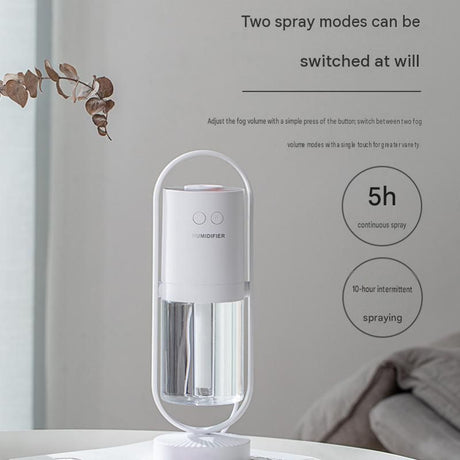 Dark blue 360 Rotating USB Humidifier with Star Projector - 200ml Portable Cool Mist Maker,  Quiet Desktop Air Diffuser for Bedroom and Office