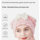 3 Pack Grey Coral Fleece Hair Drying Towel - Cloud Velvet Absorbent Hair Wrap with Bow, Quick Dry Shower Cap for Women and Girls, Soft Thickened Bath Accessory 26x28cm