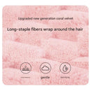 3 Pack Beige Coral Fleece Hair Drying Towel - Cloud Velvet Absorbent Hair Wrap with Bow, Quick Dry Shower Cap for Women and Girls, Soft Thickened Bath Accessory 26x28cm