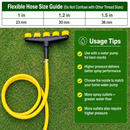 4-Head Adjustable Garden Spray Nozzle - Wide-Area Watering and Mist Sprayer with Stepped Hose Connector for Gardens, Lawns, Orchards and Irrigation