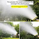6-Head Adjustable Garden Spray Nozzle - Wide-Area Watering and Mist Sprayer with Stepped Hose Connector for Gardens, Lawns, Orchards and Irrigation