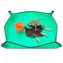 Green Waterproof Garden Repotting Mat - 50 x 50 cm Foldable Potting and Transplanting Work Mat with Snap Corners for Indoor Plants, Soil Mixing and Easy Clean-Up
