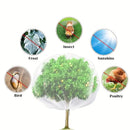 Fruit Tree Netting Cover with Zipper (300x300cm)- Plastic Mesh Bird and Insect Protection for Citrus, Blueberries, Vegetables, Garden Harvest Saver