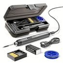 Grey Portable Cordless Soldering Iron Kit 5V 8W USB Rechargeable - 3 Temperature Settings, Fast Heating Mini Soldering Tool for Circuit Boards, Electronics Repair, Wiring and DIY Projects