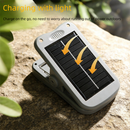Solar Camping Lantern with Clip Beige- 2000mAh USB and Solar Rechargeable, Waterproof Portable Tent Light with Digital Display for Outdoor Hiking Emergency
