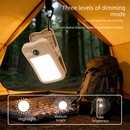 Solar Camping Lantern with Clip Grey- 2000mAh USB and Solar Rechargeable, Waterproof Portable Tent Light with Digital Display for Outdoor Hiking Emergency