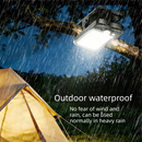 Solar Camping Lantern with Clip White- 2000mAh USB and Solar Rechargeable, Waterproof Portable Tent Light with Digital Display for Outdoor Hiking Emergency
