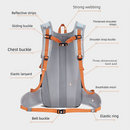 Lightweight Hiking Backpack 20L Black - Ultralight Oxford Cloth Daypack with Breathable Mesh Back, Adjustable Straps for Trekking Camping Travel