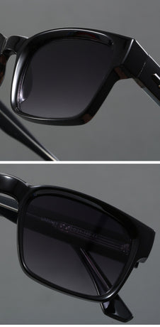 Blue And Brown Trendy Oversized Lightweight Blue Light Blocking Sunglasses for Men - Anti-Fog, Photochromic, and UV Protection